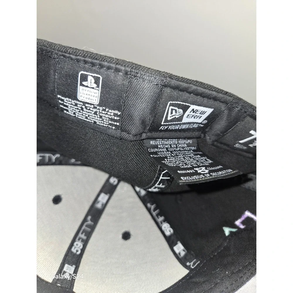 VERY RARE  Playstation New Era 59Fifty Fitted Cap Glossy Brim Size 7 1/2 - Picture 5 of 6